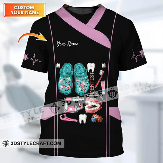 Unisex Shirt - Custom Name Shirt - Personalized Shirt - Dentist Design Shirt style option 1