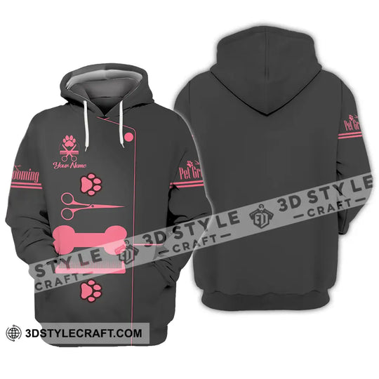 Unisex Shirt - Custom Name Pet Grooming Shirt style option 3
