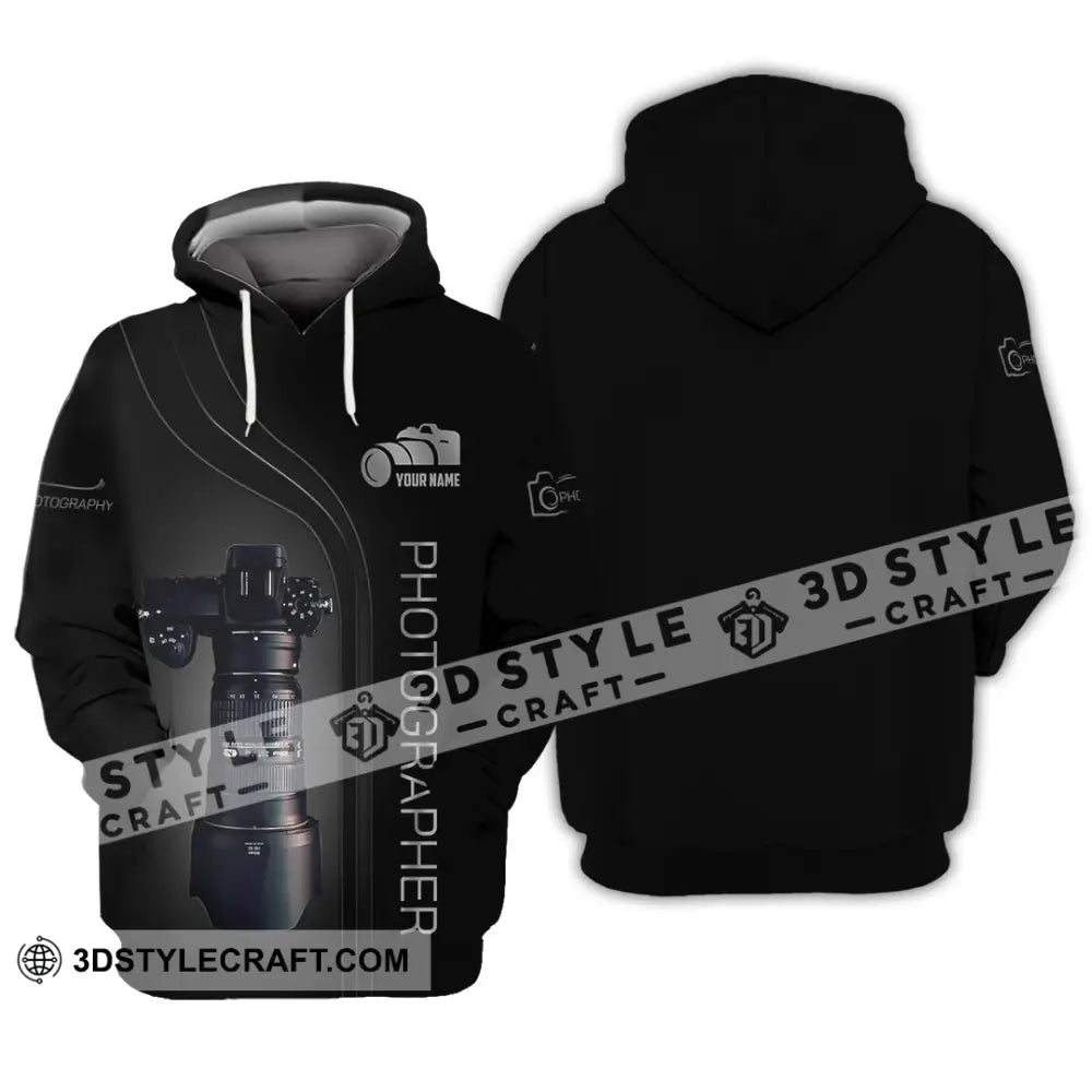 Unisex Shirt Custom Name Photographer Long Sleeve Gift Hoodie / S T-Shirt