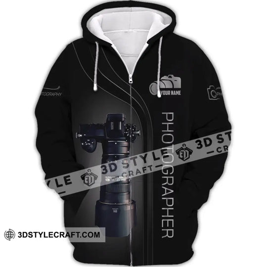 Unisex Shirt, Custom Name Photographer Shirt, Photographer Long Sleeve Shirt, Photographer Gift style option 3