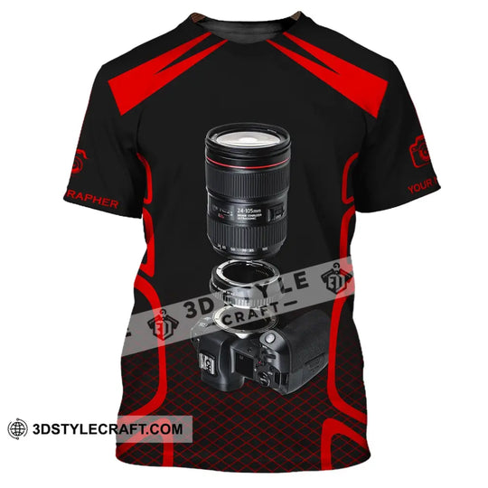 Unisex Shirt, Custom Name Photographer Polo Shirt, Photography Shirt, Gift For Photographers style option 3