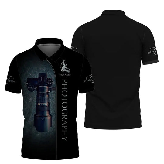 Unisex Shirt, Custom Name Photography Shirt, Gift For Photographers, Camera Lover Shirt style option 4