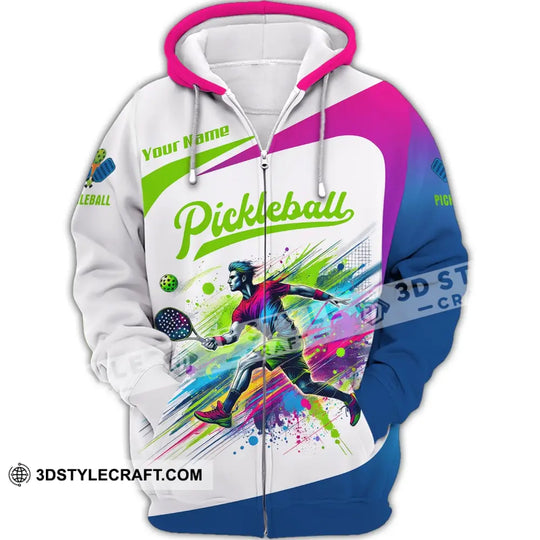 Unisex Shirt, Custom Name Pickleball Shirt, Pickleball Lover Hoodie Shirt Polo Long Sleeve, Gift for Pickleball Players style option 3