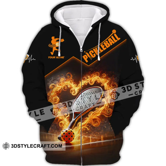 Unisex Shirt, Custom Name Pickleball Shirt, Pickleball Lover Polo Long Sleeve Shirt, Pickleball Gift style option 3