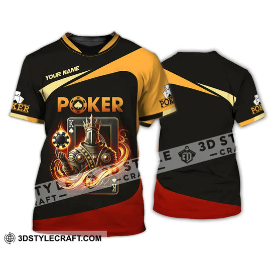 Unisex Shirt, Custom Name Poker Shirt, Poker Gift style option 2