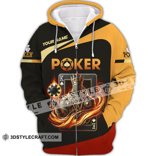 Unisex Shirt, Custom Name Poker Shirt, Poker Gift style option 3
