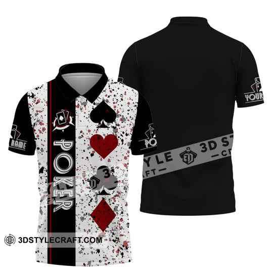 Unisex Shirt, Custom Name Poker T-Shirt, Poker Casino Shirt, Poker Gift style option 4