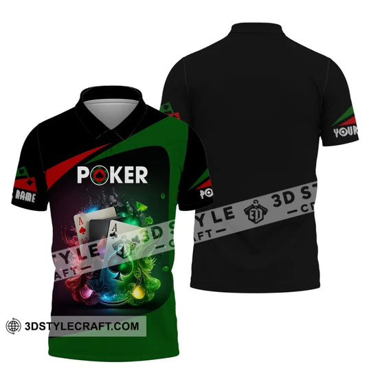 Unisex Shirt, Custom Name Poker T-Shirt, Poker Casino Shirt, Poker Gift style option 4