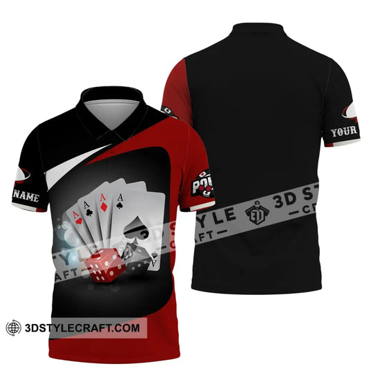 Unisex Shirt, Custom Name Poker T-Shirt, Casino Shirt, Poker Gift style option 4
