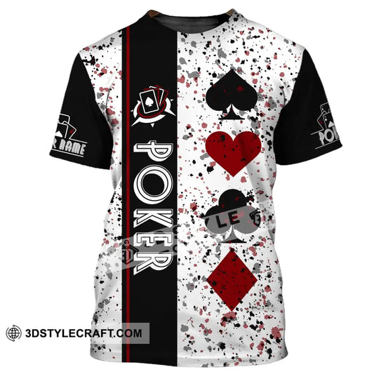 Unisex Shirt, Custom Name Poker T-Shirt, Poker Casino Shirt, Poker Gift style option 2