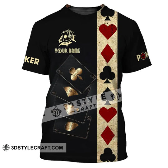 Unisex Shirt, Custom Name Poker T-Shirt, Poker Casino Shirt, Poker Gift style option 2