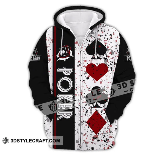 Unisex Shirt, Custom Name Poker T-Shirt, Poker Casino Shirt, Poker Gift style option 3