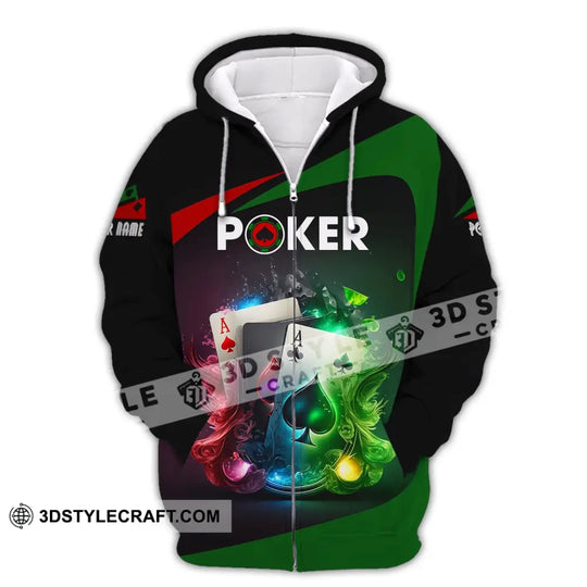 Unisex Shirt, Custom Name Poker T-Shirt, Poker Casino Shirt, Poker Gift style option 3
