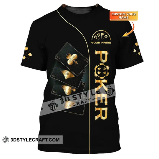 Unisex Shirt, Custom Name Poker T-Shirt, Poker Hoodie, Poker Gift style option 1