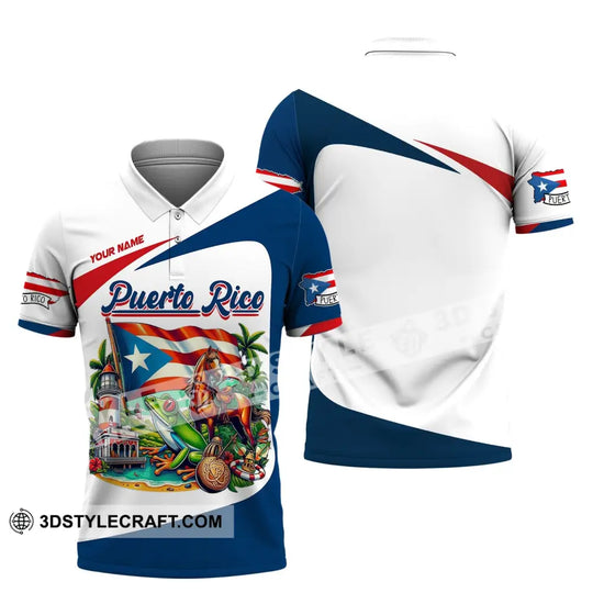 Unisex Shirt, Custom Name Puerto Rico Shirt, Puerto Rico Polo Long Sleeve, Puerto Rico Gift style option 4