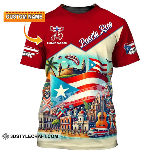 Unisex Shirt, Custom Name Puerto Rico Shirt, Puerto Rico Polo Long Sleeve, Puerto Rico Gift style option 1