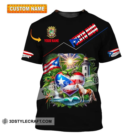 Unisex Shirt, Custom Name Puerto Rico Shirt, Puerto Rico Polo Long Sleeve, Puerto Rico Gift style option 1