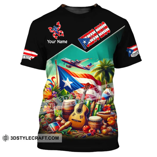 Unisex Shirt, Custom Name Puerto Rico Shirt, Puerto Rico Polo Long Sleeve Hoodie, Puerto Rico Gift style option 2