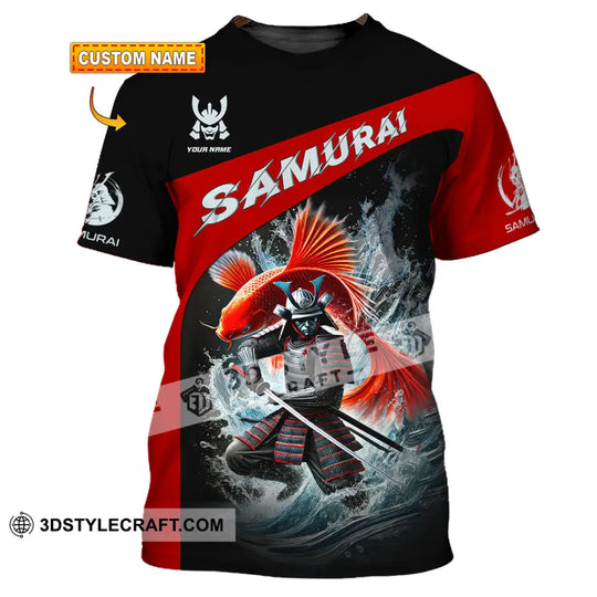 Unisex Shirt, Custom Name Samurai Shirt, Japanese T-Shirt, Samurai Lover Gift style option 1