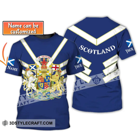 Unisex Shirt, Custom Name Scotland Shirt, In Defens, Scotland T-Shirt style option 1