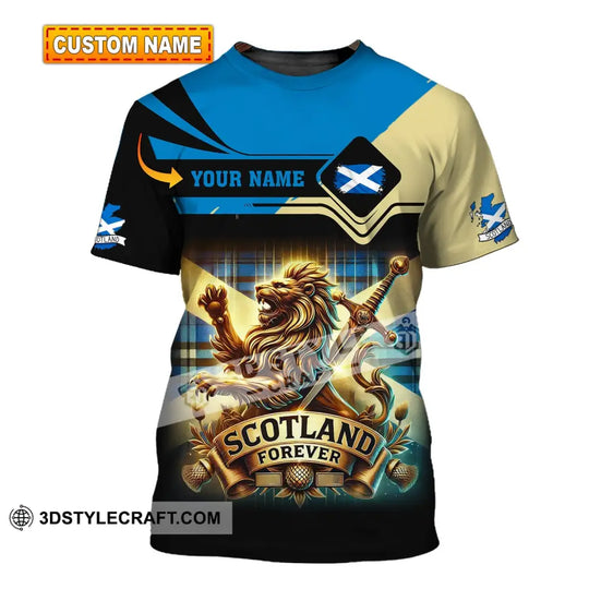 Unisex Shirt, Custom Name Scotland Shirt, Scotland Polo Long Sleeve, Scotland Gift style option 1