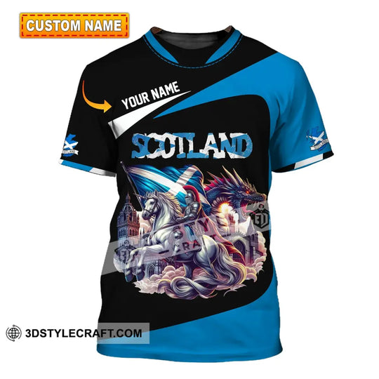 Unisex Shirt, Custom Name Scotland Shirt, Scotland Polo Long Sleeve, Scotland Gift style option 1