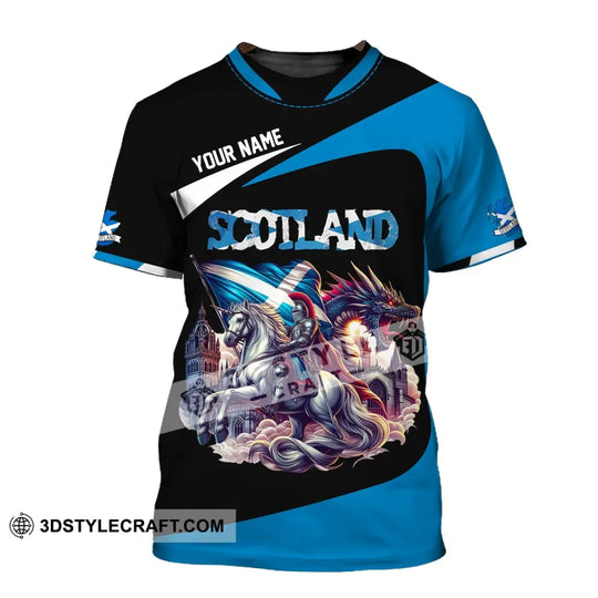 Unisex Shirt, Custom Name Scotland Shirt, Scotland Polo Long Sleeve, Scotland Gift style option 2