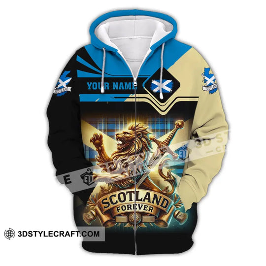 Unisex Shirt, Custom Name Scotland Shirt, Scotland Polo Long Sleeve, Scotland Gift style option 3