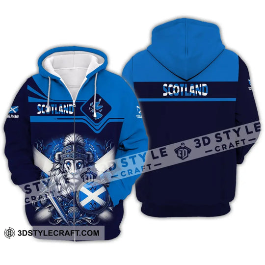 Unisex Shirt - Custom Name Scotland Sport Shirt style option 3