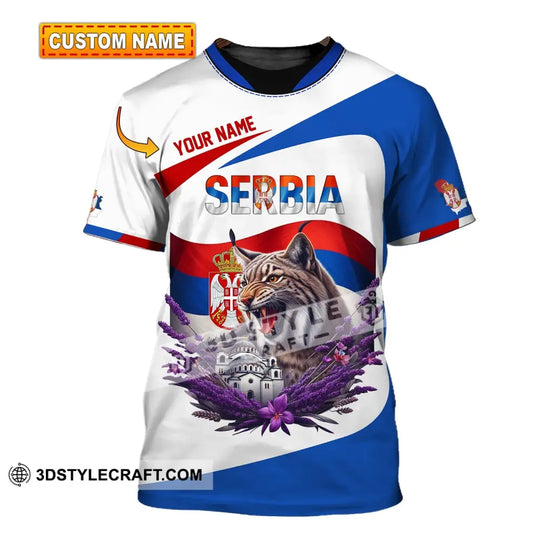 Unisex Shirt, Custom Name Serbia Shirt, Serbia Polo Long Sleeve, Serbia Gift style option 1