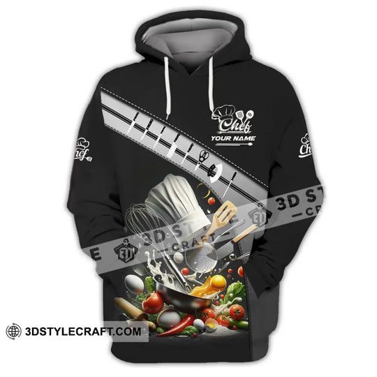 Unisex Shirt - Custom Name Shirt - Set Knife Of Chef, Kitchen Equipment style option 3