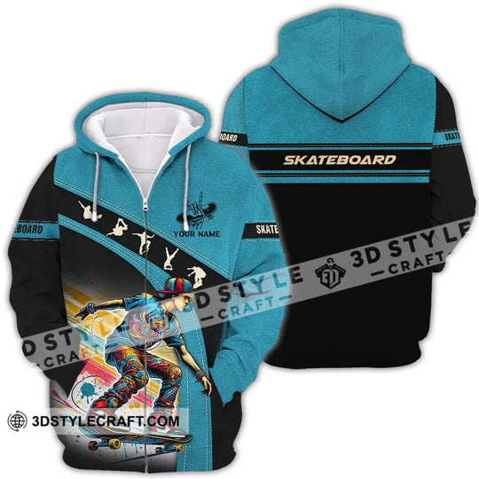 Unisex Shirt - Custom Name Skateboarding Player Sport Shirt style option 4