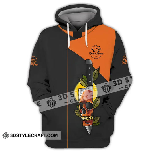 Unisex Shirt - Custom Name Shirt - Skull Motif On The Knife style option 3
