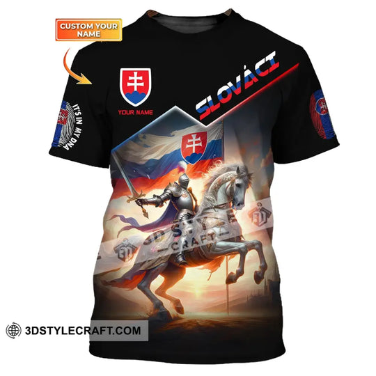 Unisex Shirt, Custom Name Slováci Shirt, Its In My DNA, Slovakian Flag, Gift For Slovakian style option 1