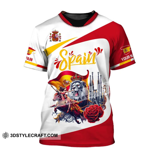 Unisex Shirt, Custom Name Spain Football Polo Shirt, Spain Football Hoodie Long Sleeve Shirt style option 2