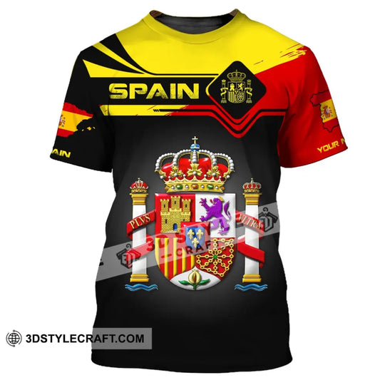 Unisex Shirt, Custom Name Spain T-Shirt, Spanish Shirt, Spain Pride, Spain Gift style option 2