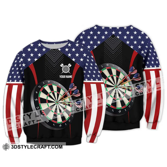 Unisex Shirt - Custom Name Sport Shirt, America Darts style option 4