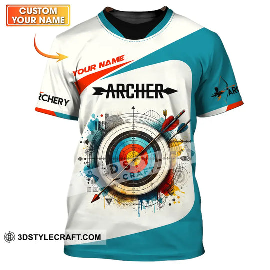 Unisex Shirt - Custom Name Sport Shirt, Archery Classic style option 1