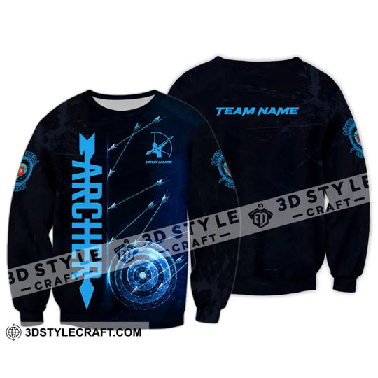 Unisex Shirt - Custom Name Sport Shirt, Archery Player style option 4