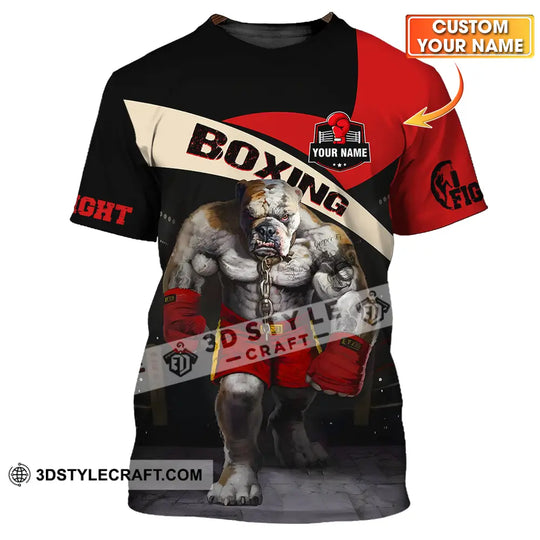 Unisex Shirt - Custom Name Sport Shirt, Boxing Pitbull King style option 1