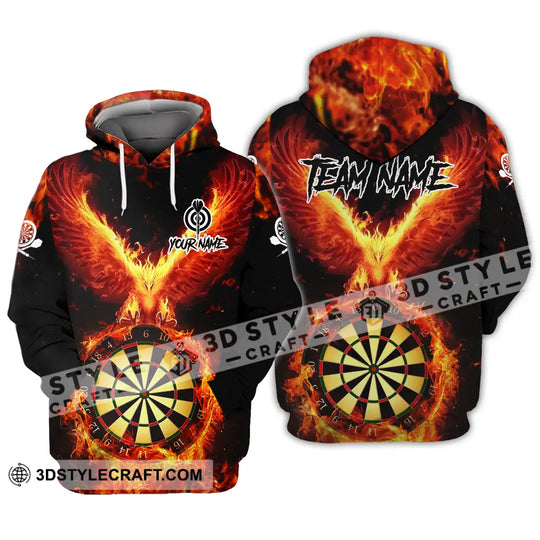 Unisex Shirt - Custom Name Sport Shirt, Fire Eagle Darts Player style option 3