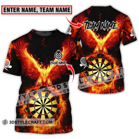 Unisex Shirt - Custom Name Sport Shirt, Fire Eagle Darts Player style option 1