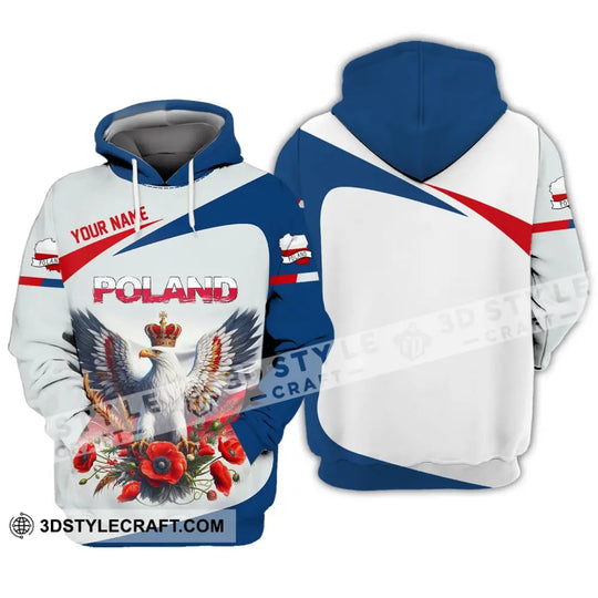 Unisex Shirt - Custom Name Sport Shirt, Poland Icons style option 2