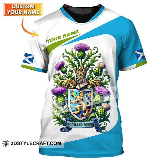 Unisex Shirt - Custom Name Sport Shirt, Scotland Forever Shirt style option 1