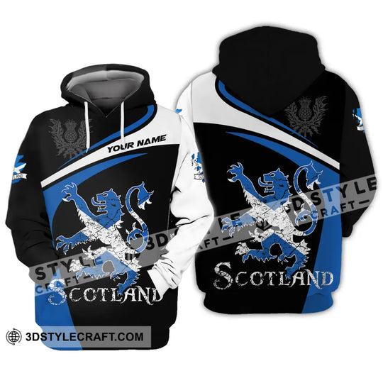 Unisex Shirt - Custom Name Sport Shirt, Scotland Lion style option 4