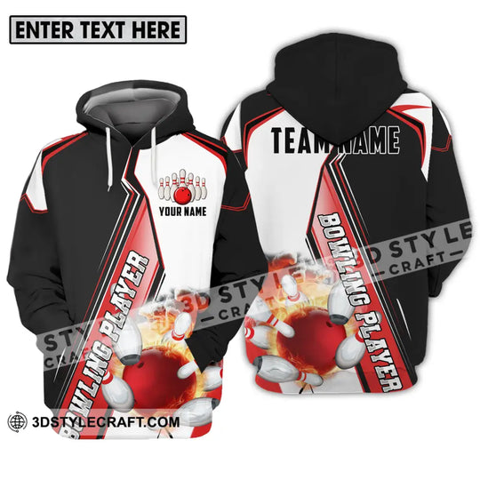 Unisex Shirt - Custom Name Sports Shirt, Bowling Player style option 3