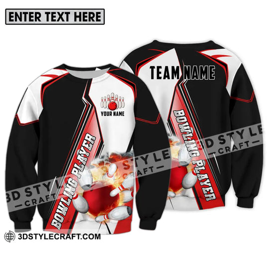 Unisex Shirt - Custom Name Sports Shirt, Bowling Player style option 4