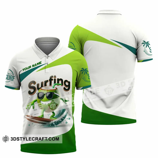 Unisex Shirt, Custom Name Surfing Shirt, Surfing Love Hoodie Shirt Polo Long Sleeve Shirt style option 4