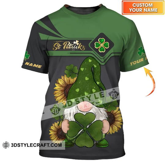 Unisex Shirt - Custom Name T-Shirt - Clover Shirt - Happy Saint Patrick's Day style option 1