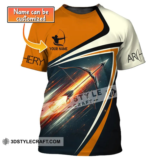 Unisex Shirt, Custom Name T-Shirt, Gifts for Archery Players, Archery Club Shirt style option 1